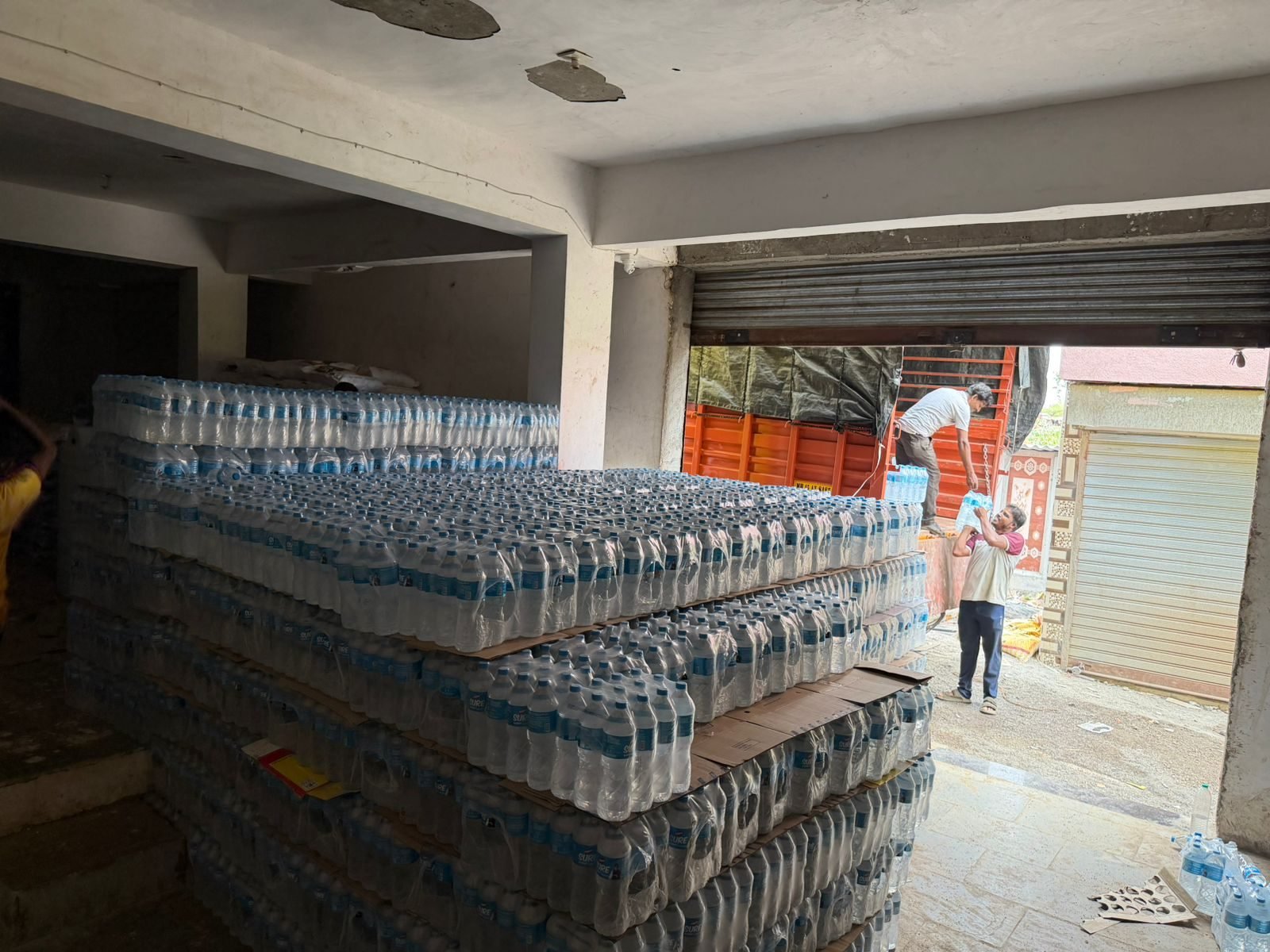 Stock being loaded for distribution at Tulsiram Sitaram & Sons