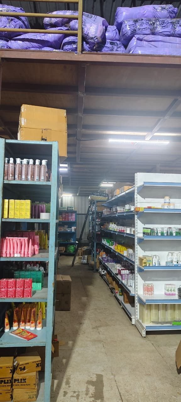 Stacked FMCG inventory